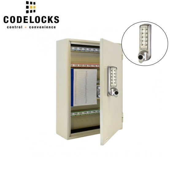 CodeLocks - Key Secure Hook Key Cabinet w/ CL2255 - Medium Duty - Electronic Lock - Tubular Mortise Latch - Key Override - Optional Lock Prep - Optional Storage
