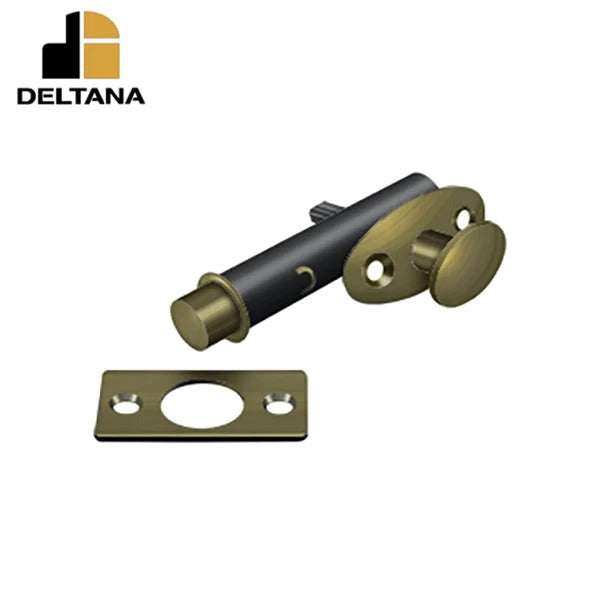 Deltana - Mortise Bolt - 1-3/4" Backset - 7/16" Bolt Throw - Optional Finish