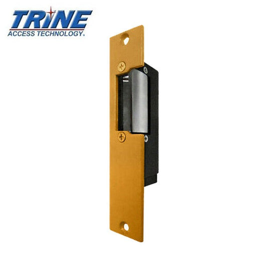 Trine - 1001-2 - 8-16VAC / 4-6VDC - 1000 Series - Electric Strike - Brass Powder Coated