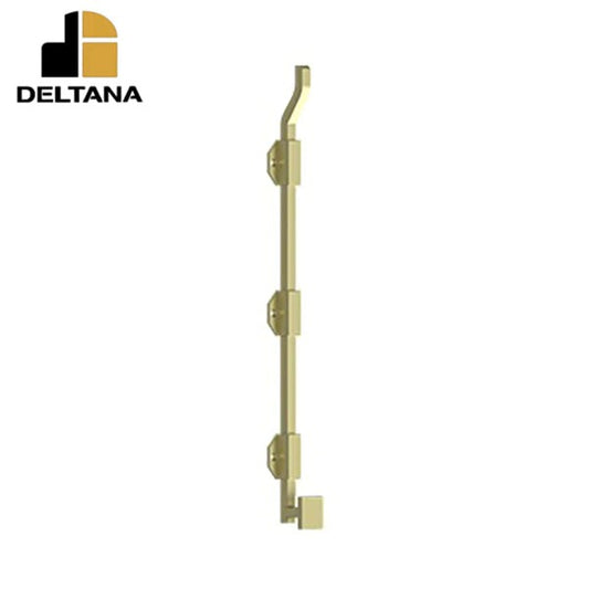 Deltana - 18" Modern Offset Surface Bolt - Heavy Duty - Solid Brass - Optional Finish