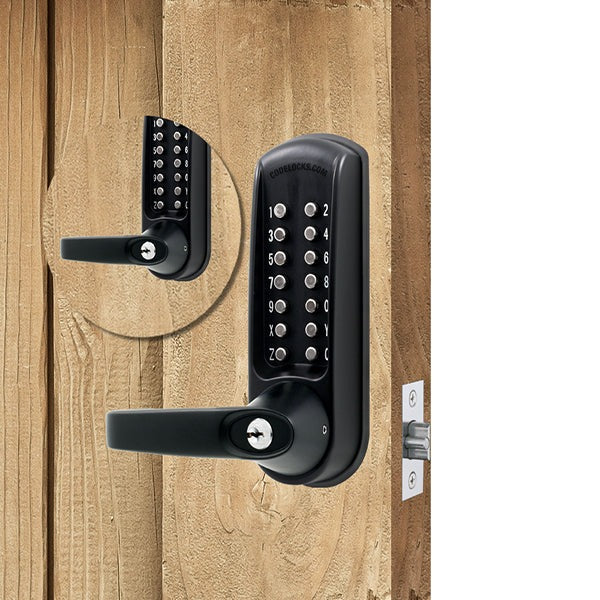 CodeLocks - CL615 - Mechanical Lock - Heavy Duty - Optional Backset - Tubular Latchbolt - Double Sided - Passage Function - Optional Cylinder Prep - Optional Finish - Grade 2