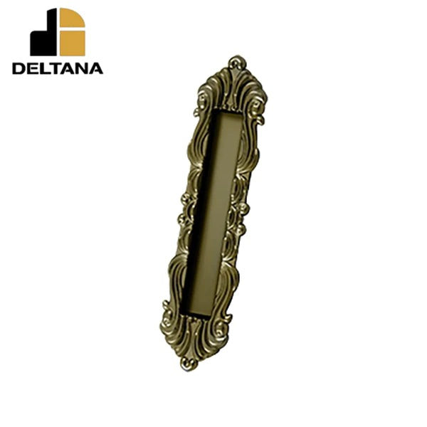 Deltana - Flush Pull - Victorian - Heavy Duty - 10" x 2-1/4" x 3/4" - Solid Brass - Optional Finish