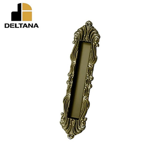 Deltana - Flush Pull - Victorian - Heavy Duty - 10" x 2-1/4" x 3/4" - Solid Brass - Optional Finish