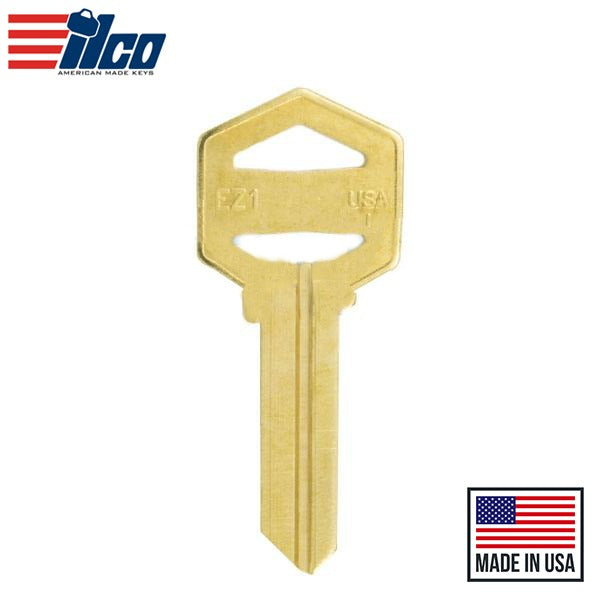 Ilco - EZ1-BR IMPORTED LOCKS Key Blank