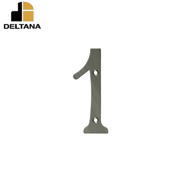 Deltana - 4" Numbers - Solid Brass - Optional Finish