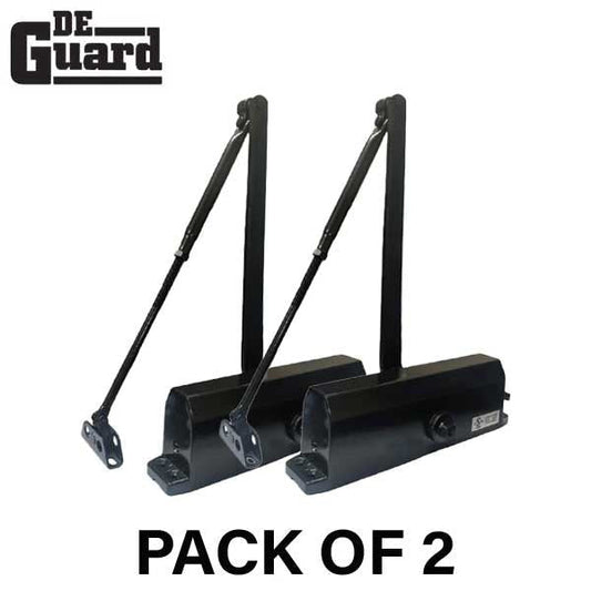 2 x Hydraulic Door Closer - Back Check Function - PA Bracket/Standard/Top Jamb - Size 4 - Duradonic - Grade 1 (Bundle of 2)