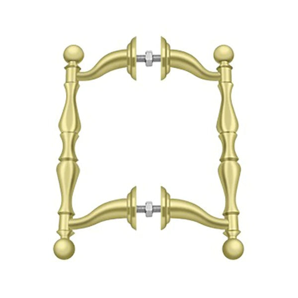 Deltana - Offet Handle Pull - Back-To-Back Set - Fits 1-1/8"- 1-3/8" Doors - Optional Finish