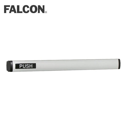 Falcon - 1490 - Concealed Vertical Rod Touchbar Exit Device 36 IN. - Exit Only - Electric Latch Retraction - LHR - 628 - Satin Aluminum Clear Anodized