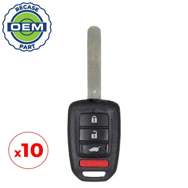 10 x 2014-2019 Honda / 4-Button Remote Head Key / PN: 35118-T7S-A00 / MLBHLIK6-1T (OEM Recase)
