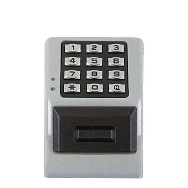 Alarm Lock Trilogy - NETPDK - Networked Wireless Proximity Keypad - 5000 Users - 35K Trail - Satin Chrome