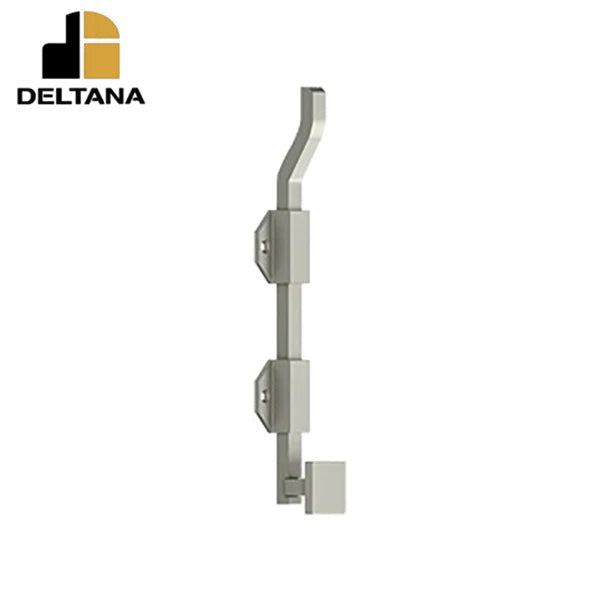 Deltana - 10" Modern Offset Surface Bolt - Heavy Duty - Solid Brass - Optional Finish