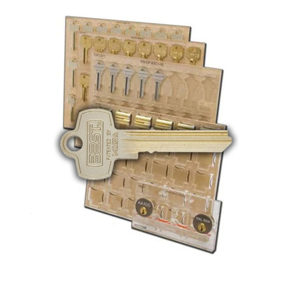 Ilco - XP-KH17 - Engrave-It - Best "Peaks" Small Format Style Key Holder - Holds 12 - for Engrave-It XP Machine