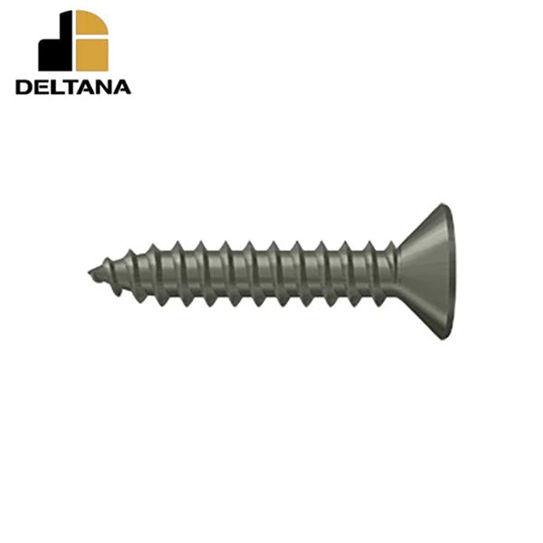 Deltana - Wood Screw - SB - #10 x 1" - Optional Finish