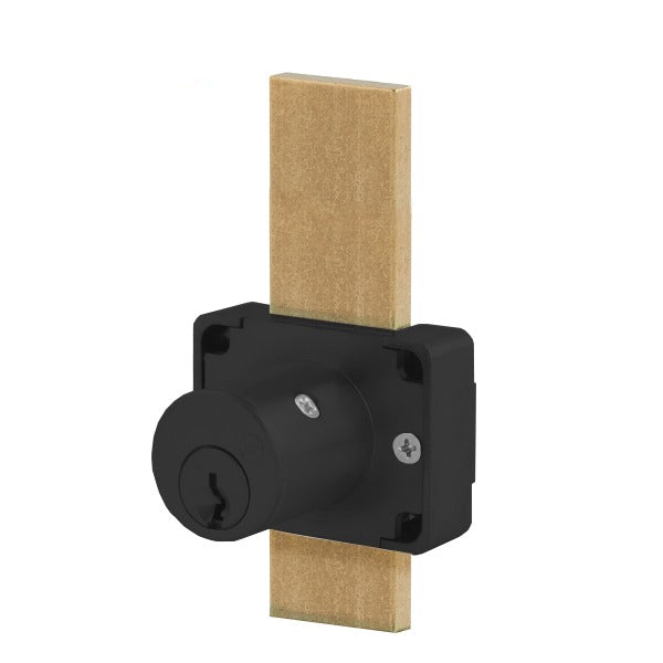 Olympus - 200M - Drawer Deadbolt Lock - MRI Series - 15/16" - Long Bolt - Matte Black - 915 Keying - Grade 1