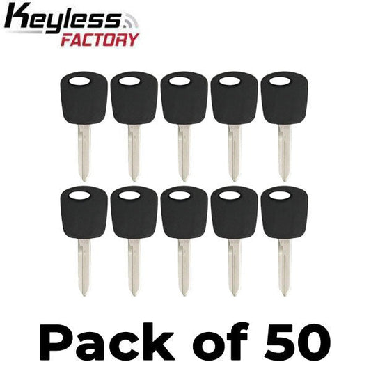 50 x Ford Lincoln Mercury Mazda H72 Transponder Key (4C) (AFTERMARKET) (Bundle of 50)