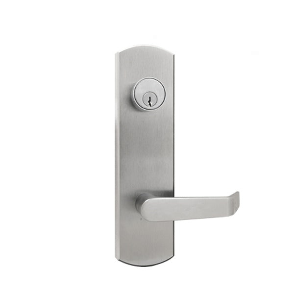 TownSteel - ED5500E - Escutcheon Lever Exit Trim - 2-3/4 " Backset - for ED5500/ED5600 Exit Devices - Entrance Function - Satin Chrome - Grade 1