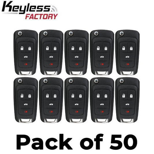 50 x 2010-2019 GM / 4-Button Flip Key / OHT01060512 (46 Chip) (AFTERMARKET) (Bundle of 50)