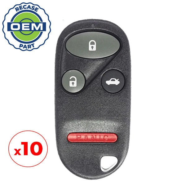 10 x 1998-2003 Honda Acura / 3-Button Keyless Entry Remote / PN: 72147-S84-A03 / KOBUTAH2T(OEM Recase)