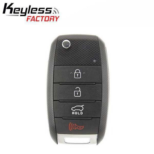 2014-2019 Kia Soul / 4-Button Flip Key / Gen 2 PS / PN: 95430-B2100 / OSLOKA-875T (AFTERMARKET) ﻿