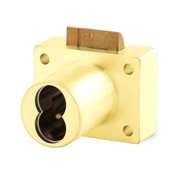 Olympus - 950IC - Deadlatching Drawer Lock - Less Cylinder - SFIC - Polished Brass - Grade 1