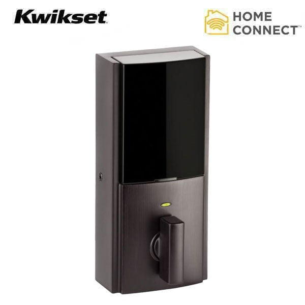 Kwikset - Obsidian - Electronic Touchscreen Smart Deadbolt - 11P - Z-Wave Plus - Venetian Bronze - Home Connect