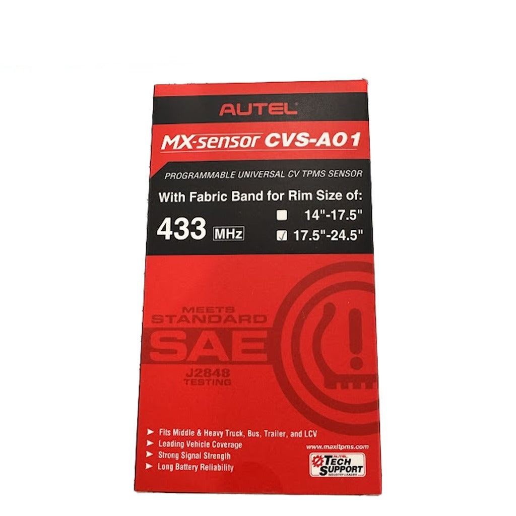 Autel - 300210 - Programmable CV TPMS Sensor - Fabric Band For Rims Sized 17.5 to 24.5 Inches