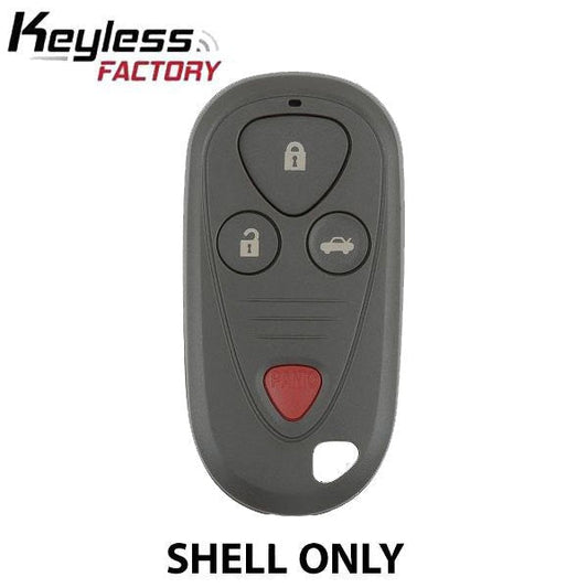 1999-2008 Acura / 4-button Keyless Entry Remote SHELL for﻿ E4EG8D-444H-A﻿ and OUCG8D-387H-A - Grey (AFTERMARKET)