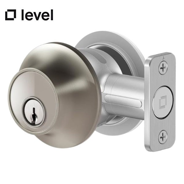 Level Lock Touch Edition - C-L12U - Single Cylinder Deadbolt - Smart Level Lock and Bluetooth Capacitive - Satin Nickel Finish