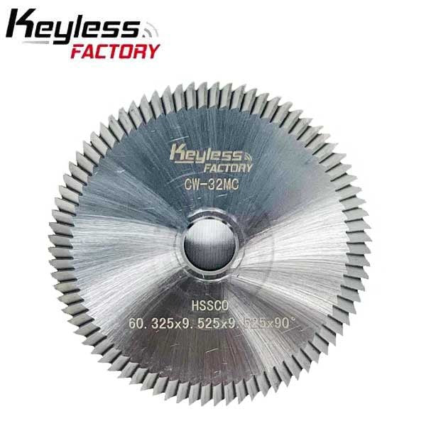 KeylessFactory - CW32MC - ASSA Twin Cylinder Cutter - 90o - for HPC Key Machines