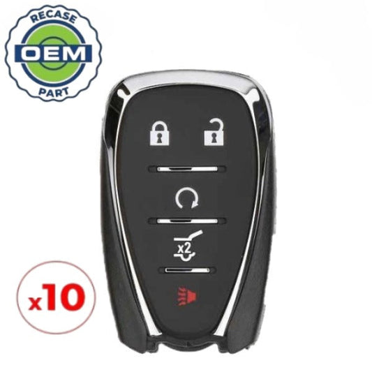 10 x 2017-2018 Chevrolet Equinox / 5-Button Smart Key / PN: 13584498 / HYQ4AA (OEM Recase)