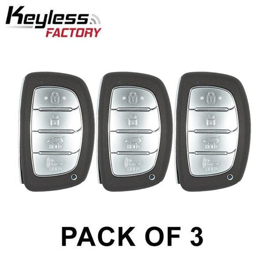 3 x 2017-2020 Hyundai Ioniq Hybrid / 4-Button Smart Key / PN: 95440-G2010 / TQ8-FOB-4F11 (AE) (AFTERMARKET) (Pack of 3)