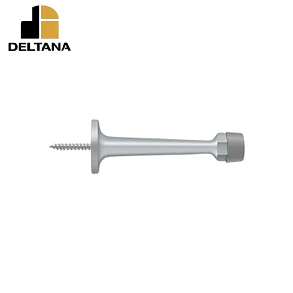 Deltana - 3-1/4" Baseboard Door Bumper - Solid Brass - Optional Finish