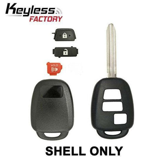 2012-2017 Toyota Scion / 3-Button Remote Head Key SHELL / TR47 / MOZB52TH, GQ4-52T, HYQ12BDM (AFTERMARKET)