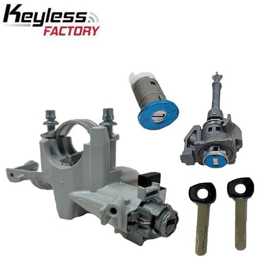 2012-2014 Honda Civic / Ignition Auto Lock Cylinder & Left Door Cylinder Complete Set / Coded / KLF-IGN-HON-L3 HO03 (AFTERMARKET)
