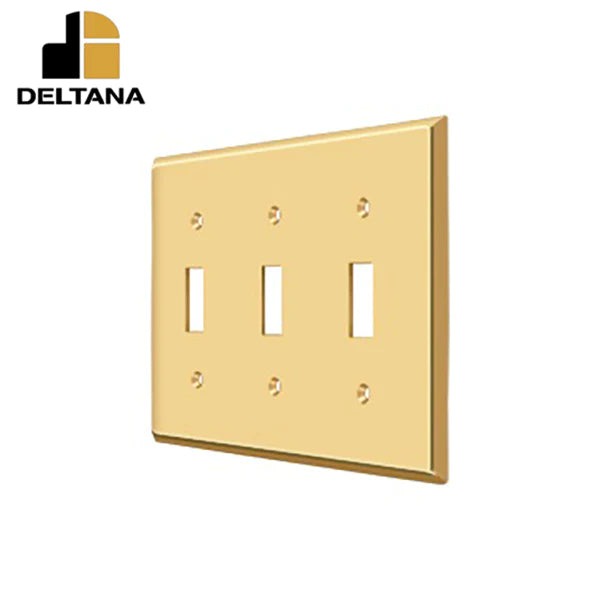 Deltana - Switch Plate - Triple Standard - Optional Finish
