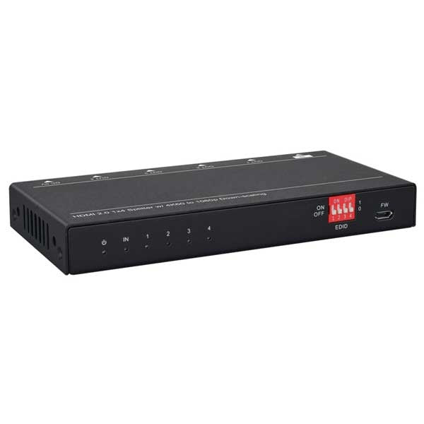 DynoTech - 400076 - 4K HDMI 2.0 Splitter - 1 Female Input to 4 Female Output - HDR