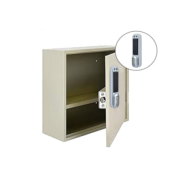 CodeLocks - Storage Cabinet with Removable Shelf w/ KL1000 RFID - Electronic Lock - MIFARE - Battery Override - Optional Size