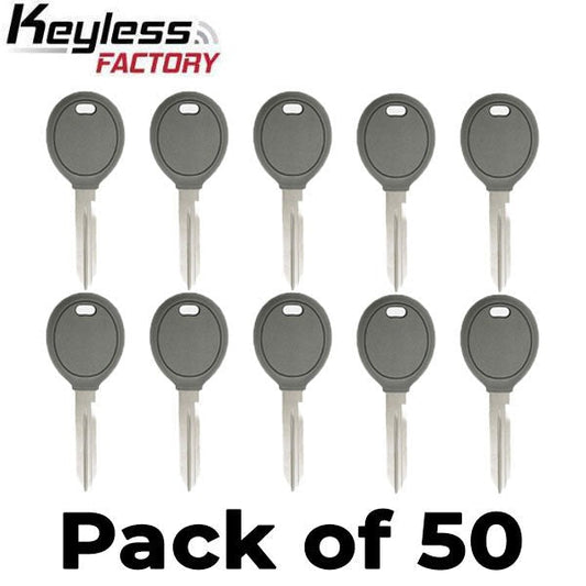 50 x Chrysler/ Dodge/ Jeep Y160 Transponder Key (4D64) (AFTERMARKET) (Bundle of 50)