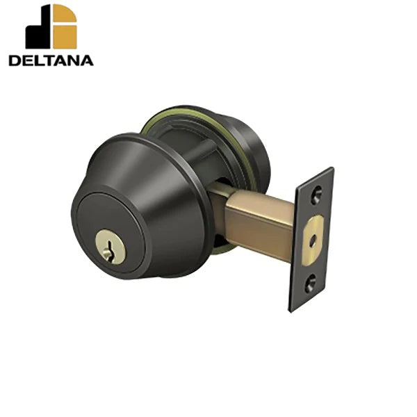 Deltana - Double Deadbolt - Grade 2 - 2-3/4" Backset - 1-3/8" - 1-3/4" Door Thickness - Universal Handing - Optional Finish