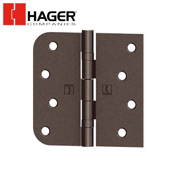 Hager - BB1817 - 5-Knuckle - Square Corner by 5/8" Radius - Ball Bearing With Fasteners - 4" x 4" - Optional Finish