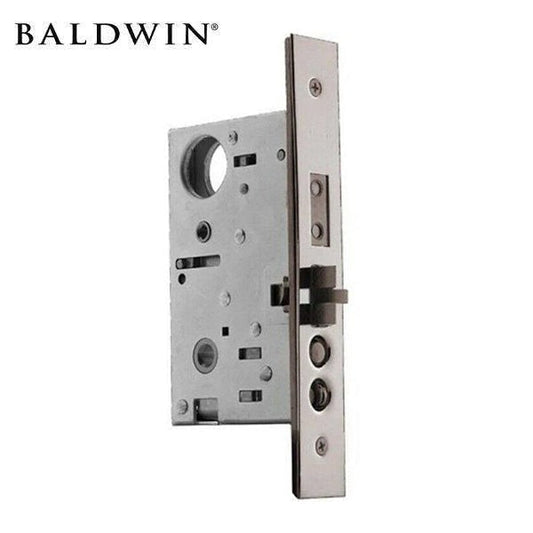 Baldwin - 6321 - Mortise Lock - 2 1/2" Backset - Entrance / Emergency Egress - Optional Handing Lever Strength - 056 - Satin Nickel