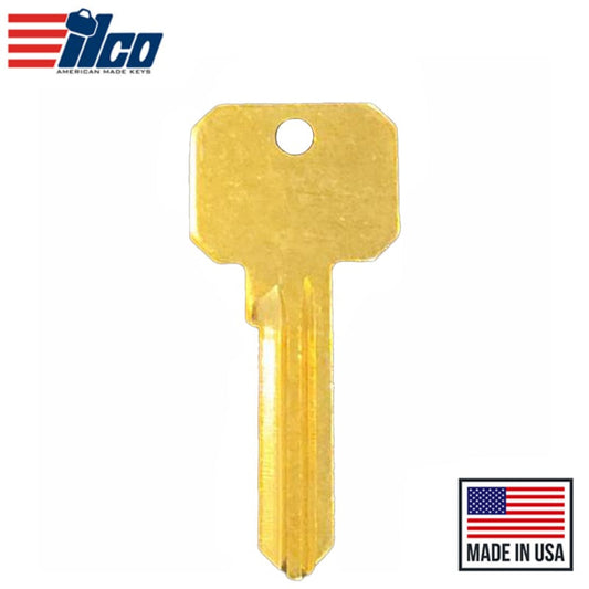 Ilco - NB-RU46 Key Blank - Neuter Bow Brass Finish