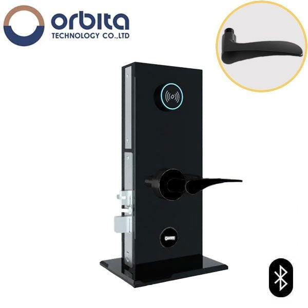 Orbita - S3074SBT - Mortise Hotel Lock - SPLIT Design - Bluetooth & RFID - Optional Lever Style - 6 VDC - Optional Finish - Grade 2