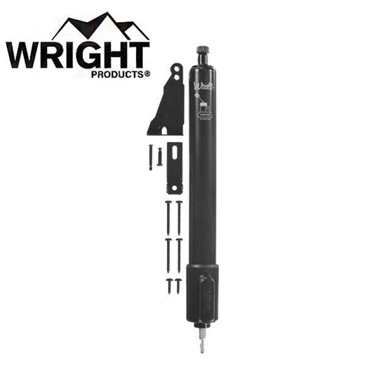 Wright - V2010 - Standard Duty - Pneumatic Screen and Door Closer - EZ-HOLD - Out Swinging - Wood / Metal /Vinyl Screen / Storm Doors - 90° Opening - Optional Finish