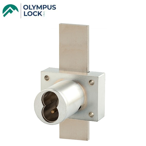 Olympus - 721DW - IC Core Deadbolt Cabinet Drawer Lock - BEST SFIC - 1-1/4" Cylinder Length - Long Bolt - Polished Chrome - Optional Key Retaining - Optional High Security - Grade 1