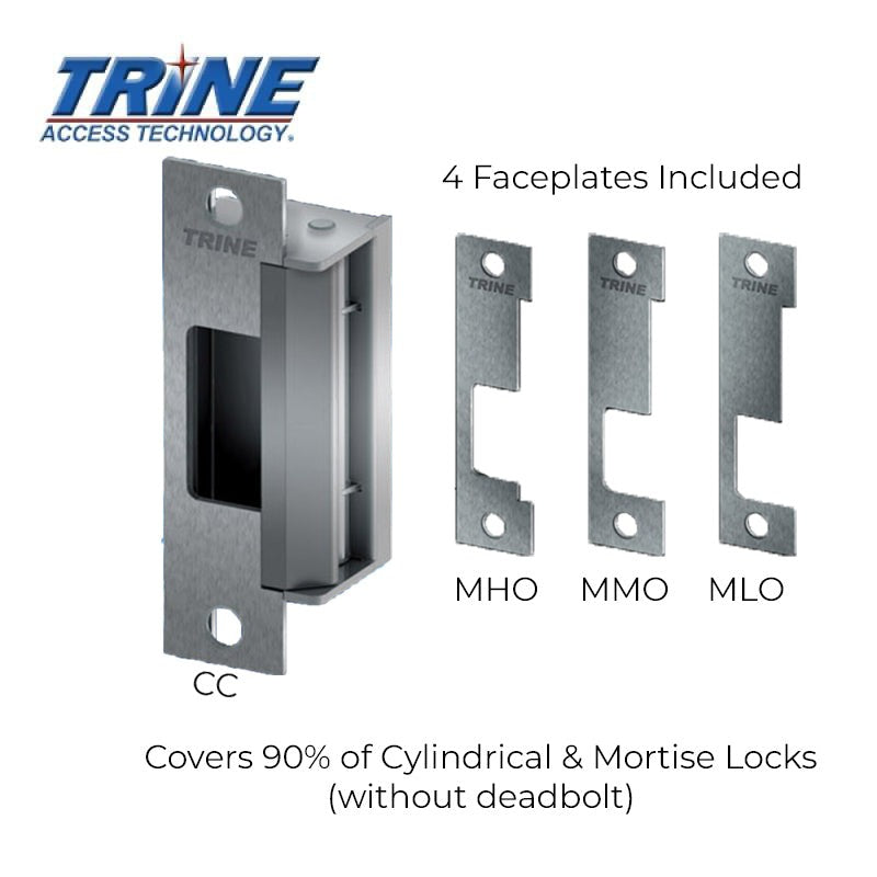 Trine - 4100 - 4-7/8” Electric Strike - One Box Solution - Fire Rated ANSI - Optional Finish - Grade 1