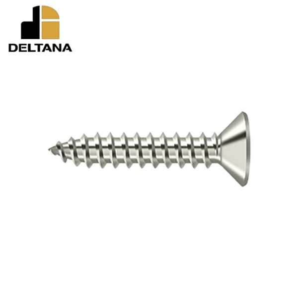 Deltana - Wood Screw - SB - #10 x 1" - Optional Finish