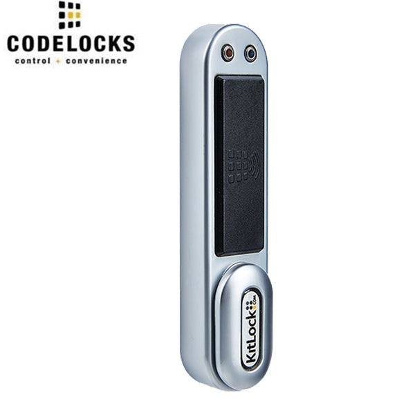 CodeLocks - KL1050 - RFID Electronic Kit Lock - Up to 1/4" Door Thickness - Locker Lock - No Pre-Assembly - Silver