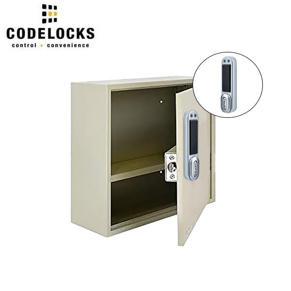 CodeLocks - Storage Cabinet with Removable Shelf w/ KL1000 RFID - Electronic Lock - MIFARE - Battery Override - Optional Size