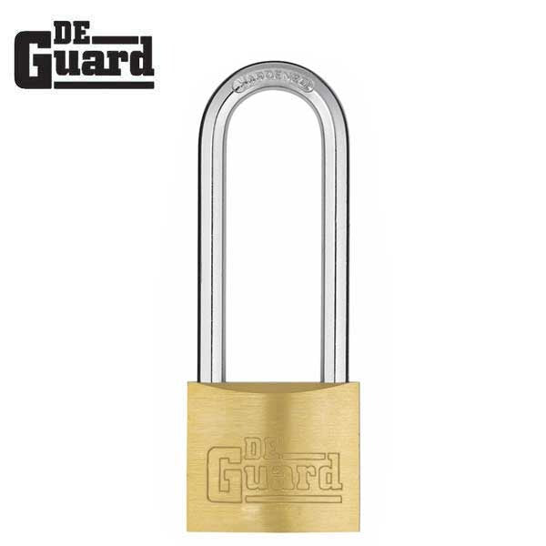 Premium - Solid Brass Padlock - Long Shackle 2 1/8" - Keyed Different